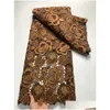 Tessuto e cucito corda di alta qualità ricamata in pizzo nigeriano france swiss voile africano guipure per abito party 231213 consegna goccia dha8i