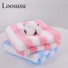 Handtuch Loosusu Streifen absorbierende Schnelltrocknen Bad Weiche Erwachsene Gesicht Handtücher Badezimmer Mikrofaser Schwimmen