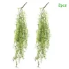 Dekorativa blommor Stylish Fake Vine Decor 2sts Artificial Hanging Plant Outdoor Garland Ivy Långvarlig och livlig förbättrar alla utrymmen