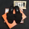 Sandales en cuir designer sa plage d'été plate les pantoufles en peluche noir blanc orange jaune vert brun en laine en cuir en cuir sandales hommes et femmes cas n9fc #
