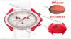 Bioceramic Moon Swiss Quqrtz Chronograph Mens Watch SO33R100 Mission to Mars 42mm Real Fiery Red Ceramic White Dial Nylon z Box Super Edition Puretime C39568153