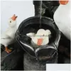 Garden Decorations Duck Squirrel Water Solar Power Harts Patio Fountain Design With Light Gardening Outdoor Present Present 240411 Drop D DH4MX