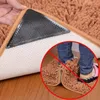 Bath Mats 4Pcs/Set Rug Gripper Anti-skid Rubber Mat Non-Slip Patch Tape Self-Adhesive Washable Reusable For Tile Floor Carpets Corners Pad