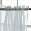 Curtain Kitchen Tulle Modern Home Window Decoration Pure blanche pour le salon