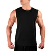 Herren geschnittene ärmellose Hemd -Fitnessstudios Stringer Weste leeres Trainingshemd Muskel -T -Shirts Bodybuilding Tanktop Fitness Clothing 240513