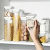 Bouteilles de rangement scellées boîte en pot transparent en plastique de cuisine en plastique de cuisine alimentaire noix de grains d'avoine