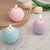 5Pcs Candles Guest Gift Candle Lot Wedding Candles Rose Ball Scented Aromatic Candles for Souvenir Wedding Centre Pink White