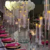 Arms Stemmed 10 Wholesale Modern Long Clear Acrylic Tube Hurricane Crystal Candle Holders Wedding Table Centerpieces Candelabra Fy3802 Bb1104 Bb14