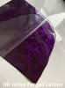 HD Gloss Purple Purg Forged Vinyl Enrapie de vinyle Film de couvrage avec une libération d'air Basse colle à basse colle auto-adhésive Foil 1,52x18m 5x59ft avec une doublure pour animaux de compagnie