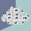 5CLD Bibs Burp Tissu de Baby Bib Bib Office Tool avec des poches étanches à manches longues Unisexe Baby Fabric Banane 6-24M Cadeau D240513