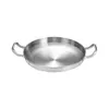 Assiettes STABLES COLING PANS CUISINE CHARGE CHARGE DOUBLE Handle Steel Carbon pour une petite famille