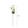 Fleurs décoratives Rose avec Bud Home Decoration 70 cm Revêtement de latex Real Touch Petals Artificial Flower Wedding Bel Affichage Party Event -