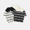 Herren T-Shirts Sommerrunde Hals Mode Kurzarm T-Shirts Man High Street Striped Kontrastfarbe Patchwork Pullovers Casual Lose Y2K