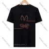 T-shirty Rabbit Psychological Bunny T Shirt American Designer Business Fashion Tees Mens Women Psychol Bunny High Street Polos Skull Rabbits 149c