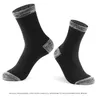 Chaussettes pour hommes 6 paires de haute qualité de loisirs noirs sports de coton marche courant longtemps pour les cadeaux d'hiver d'automne Sox