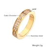 Kärleksring full av stjärnor Män och kvinnor Rose Gold Jewelry Couples of High Quality Ring Fashion Simple Boutique Jewelry Gifts