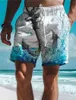 Menés Shorts Anchor Resort 3D Board imprimé Trunks Elastic Trawstring Classic Stretch Short Hawaiian Style Holiday Beach