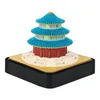 Figurine decorative personalizza il calendario 3D fai -da -te 2024 adesivi Terra Torre Tree Miniatura per casa Accessori per la scrivania dell'anno di Natale divertenti