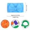 Accessoires de cheveux 1PCS NOUVEAU COTTON SOLID Baby Band Band pour filles Kid Wide Bow Knot Turban Elastic Bands Coiffures MAIN MAIN