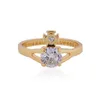 Designer Westwoods Saturn Zircon Ring Femme Classic Four Claw Diamond Set Small Planet Nail