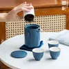 SET DI ATTUALI A TEFE TRAVE SET TEA SACCHE PORTATIVA UN PASCA DI TRE CAPS TEAPOT