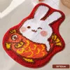 Carpets Tufted Bathroom Mat Soft Fluffy Cartoon Rug Kids Bedroom Carpet Door Floor Anti Slip Pad Aesthetic Home Warm Decor