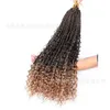 Crochet three strands of hair 14/18/24 inch synthetic fiber three strands crochet hair wig