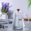 Keukenaccessoires Hand Drip Coffee Set Gozeck Kettle Barista Tools Coffeeware Teaware Swan Neck Teapot Tea Pot Glass Potten 240510