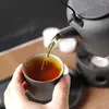 Teaware sätter japansk stil te uppvärmningsredskap och ställ in 6-stycken gaiwan engelska keramiska tekanna