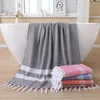 Towel Drop Cotton Bath Turkish With Tassel Soft Adult Unisex Household Beach Large Absorbent Picnic Mat