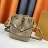 Sağlam şık kova çantası çizim kapanma tasarımcısı Milano Saffiano kova çantası moda retro tote moda messenger el çantaları lüks wbud