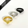 Designer Westwoods Love Ring for Women Light Luxury Heart en forme de cœur haut de gamme Simple et en couches Instagram Open Open Nail