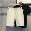 Summer Men's Shorts Handsome Burt's Hafted Shorts Shorts European and American Trendy Slim Casual Fashion Joker 5 Pants Rozmiar 28-36 jardów.