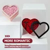 Wrap Paper Paper Flower Box a forma di cuore Forma di San Valentino Rose Packaging Boxes Orgosti di Madre's