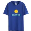 Les gilets pour hommes personnalisent les hommes ou les femmes France T-shirt en coton peigne