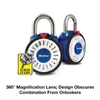 Master Lock Padlock Safe Tragbare Spaß rotierende Disc Fixed Passwort Lock Fitnessstudio -Aufbewahrungsschrank Kombinierter Escape Roomlock 240422