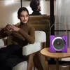 Microphones High Power Karaoke Bluetooth Speaker Music Rhythm Light 360 Stereo Surround Wireless Subwoofer With Dual Microphone Phone Hold