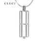 Cluci Cylininder Charms Mounting 925 Sterling Silver Tube Pearl Necklaces Cage Pendant for OL S1817715216のミニマリズムジュエリー