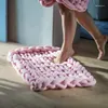 毛布の編み投げるカーペット糸ニットカーペット手編みの温かい分厚いニットソフト厚いベッドルームブランケット