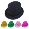 Bérets Sparkling paillettes poudre poudre chapeau largeur fedora bord de bord pour les amateurs de fête sur scène