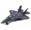 Отведите игру игрушечных самолетов F35 сплавочный истребитель с легким звуковым самолетом для детской модели коллекция 240510