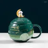 Mokken Ceramic Mug Planet Coffee Cup ongewone thee Kawaii kopjes origineel kerstcadeau