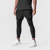 2024 Summer Men Short Pant 2-en-1 Shorts décontractés Shorts Street Jogger Fitness Training Fast Dry Breathable Running Man Shorts 240513