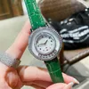 fashion diamond womens watches Top brand leather strap 32mm luxury lady watch Crystal wristwatches for women Birthday Valentine's Day Christmas Gift relojes mujer
