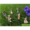 Other Home Garden 6Pcs/Lot Fairy Accessories Outdoor Indoor 6Pcs Miniature Fairies Figurines For Pot Plants And Mini Lawn Decorati Dhcou