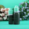 30 ml 100 pcs / lot LDPE Black Double Proof Plastic Plastic Plaste Propulter Bottle Thief Safe Child Safety Caps Spailable pour E Cig Jxuil Bppuj