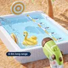 Söt Duck Electric Water Gun Automatisk stor kapacitet Högtryck Vatten Spray Summer Childrens Outdoor Beach Games Water Toys 240509