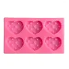 Baking Moulds Easy Release Cookie Mold Round Versatile Silicone Molds Square Star Heart Shapes Food Grade For Fondant
