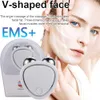 Reiniging EMS Facial Lifting Device Facial Massager Micro Current Roller Skin Trachering and Reparation Anti Wrinkle V-F-F-Face Facial Beauty and Health Tool D240510