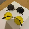 Rétros Fashion Round Sun Glasses Coloreful Balk Sunk Lunettes Couleur Prince Mirror Lunettes de soleil en gros